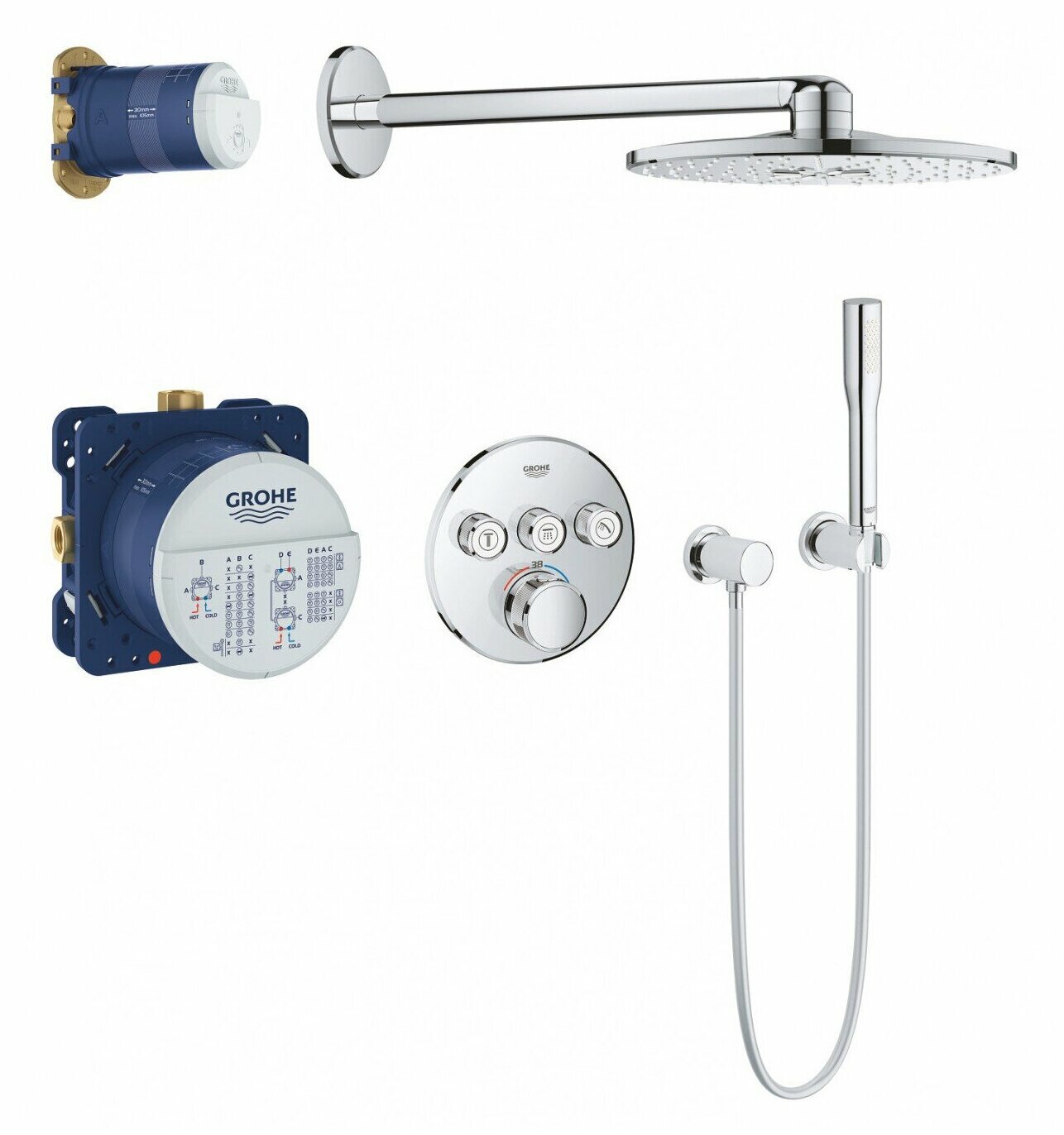 Душевой комплект GROHE SmartControl Concealed 34709000