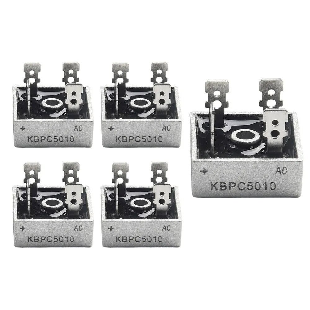5шт KBPC5010 - 1000V/50A Металлический Корпус Однофазного Диодного Мостового Выпрямителя