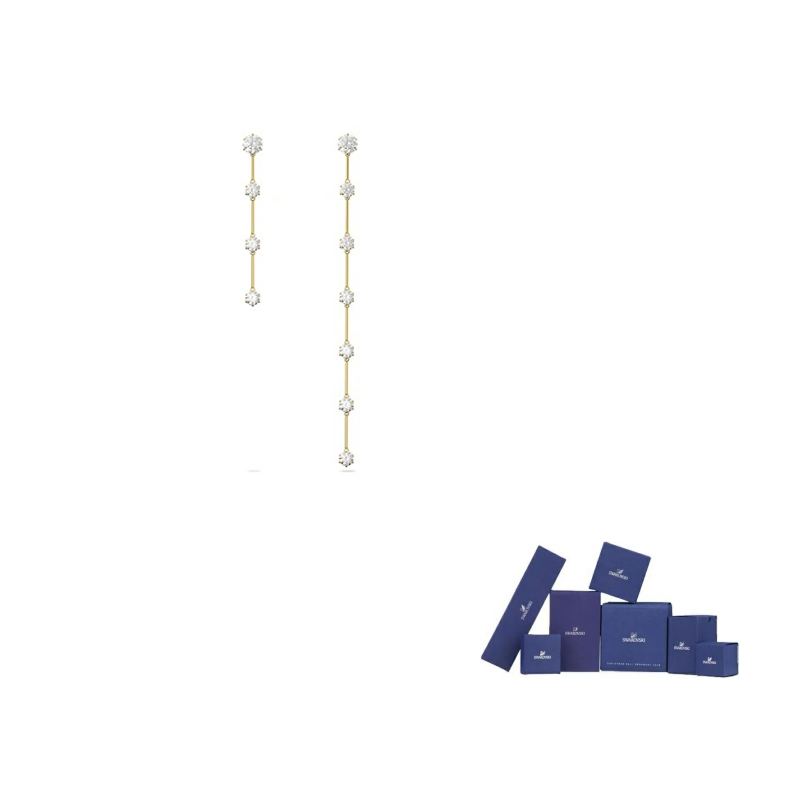 Серьги клипсы SWAROVSKI, кристаллы Swarovski