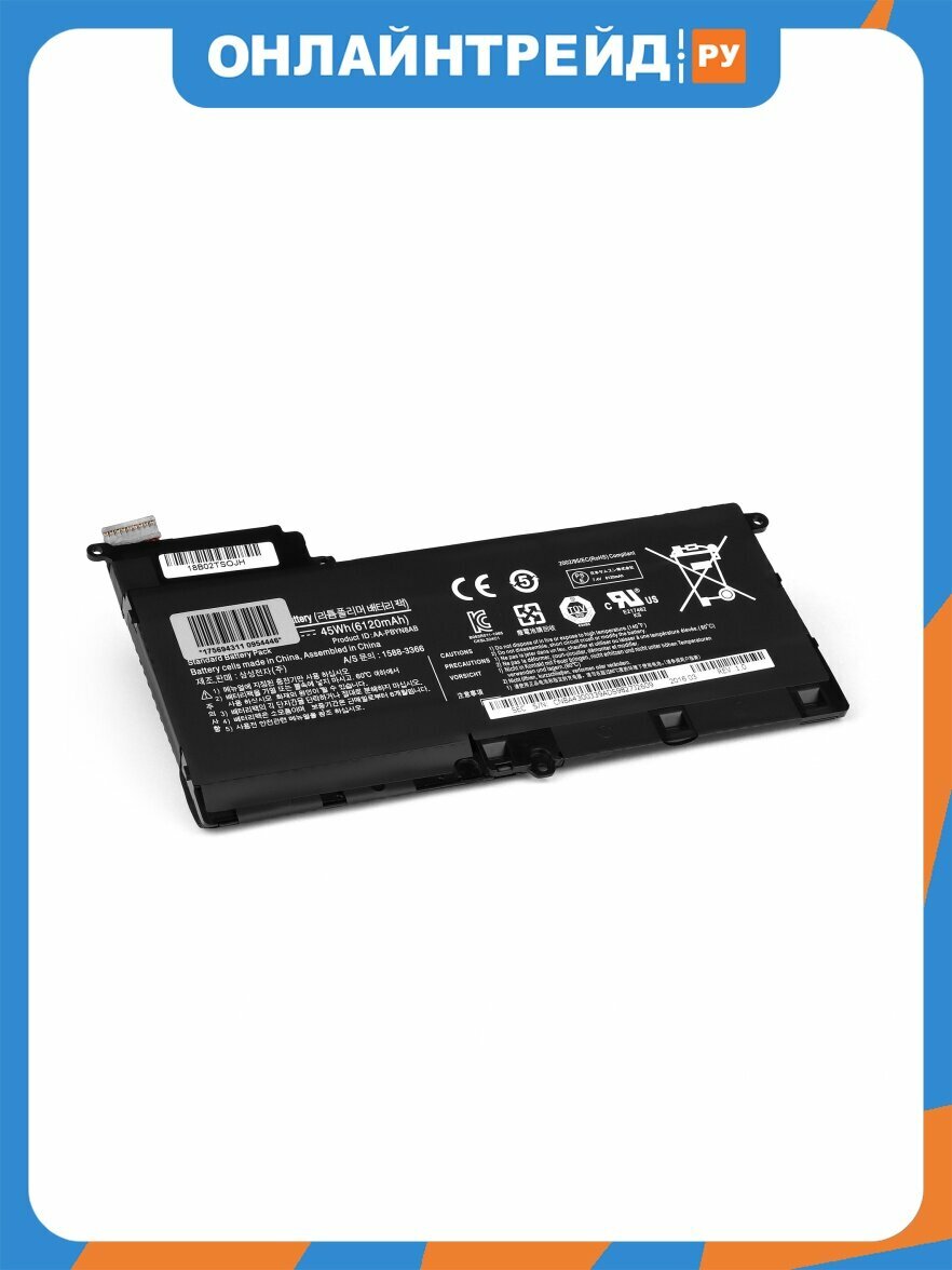 Аккумулятор Samsung 530U4B (Original) для ноутбука 530U4B Series. 7.4V 6120mAh. PN: AA-PBYN8AB.