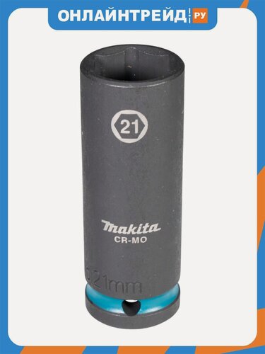 Изображение товара Ударная удлиненная торцовая головка Makita Impact Black 1/2" 21x81,5 мм (E-16508)