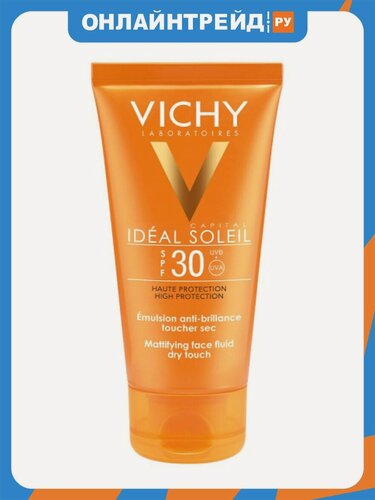 Изображение товара Матирующая эмульсия для лица Vichy Ideal Soleil Dry Touch SPF 30, 50 мл
