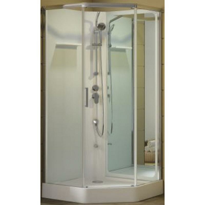 Душевая дверь для кабины Aquanet Passion P 2.0 №1 4 263879 профиль Серебро стекло прозрачное