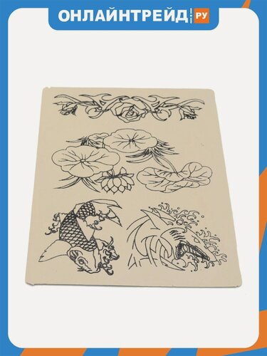 Изображение товара Кожа для тату-практики Ava Tattoo AVA TA-421 15х20см с рисунком
