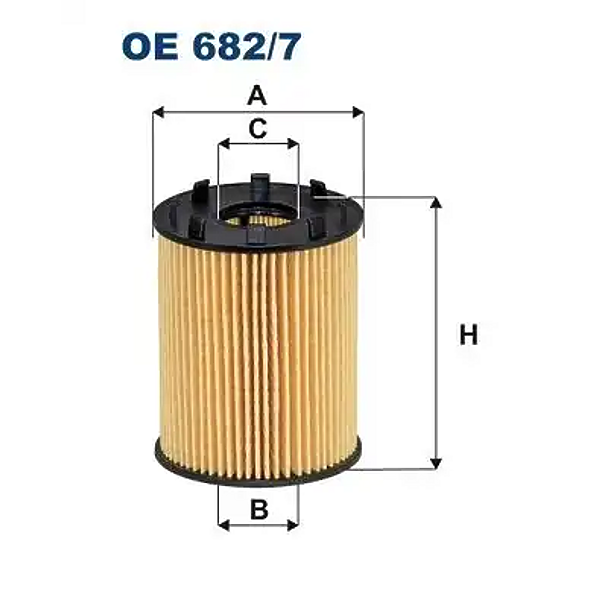 FILTRON OE6827 фильтр масляный\ Fiat (Фиат) 500 / punto, Opel (Опель) Corsa (Корса) 1.3d 14