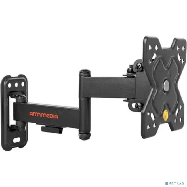 90716 Кронштейн для телевизора Arm Media MARS-6 черный 10"-32" макс.25кг настенный поворотно-выдвижной и наклонный