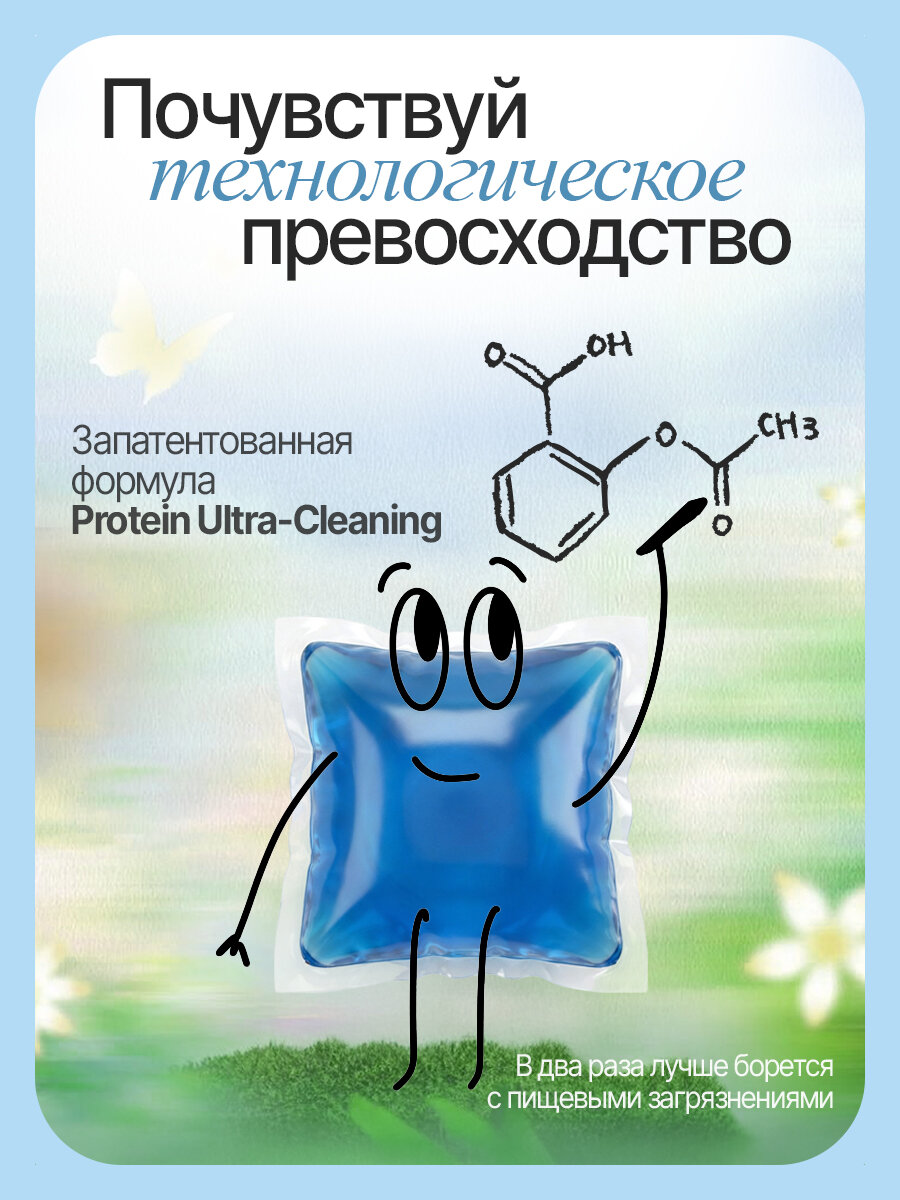 Капсулы для стирки белья Frozzy с кондиционером 152 штуки 152 капсулы — фото 1