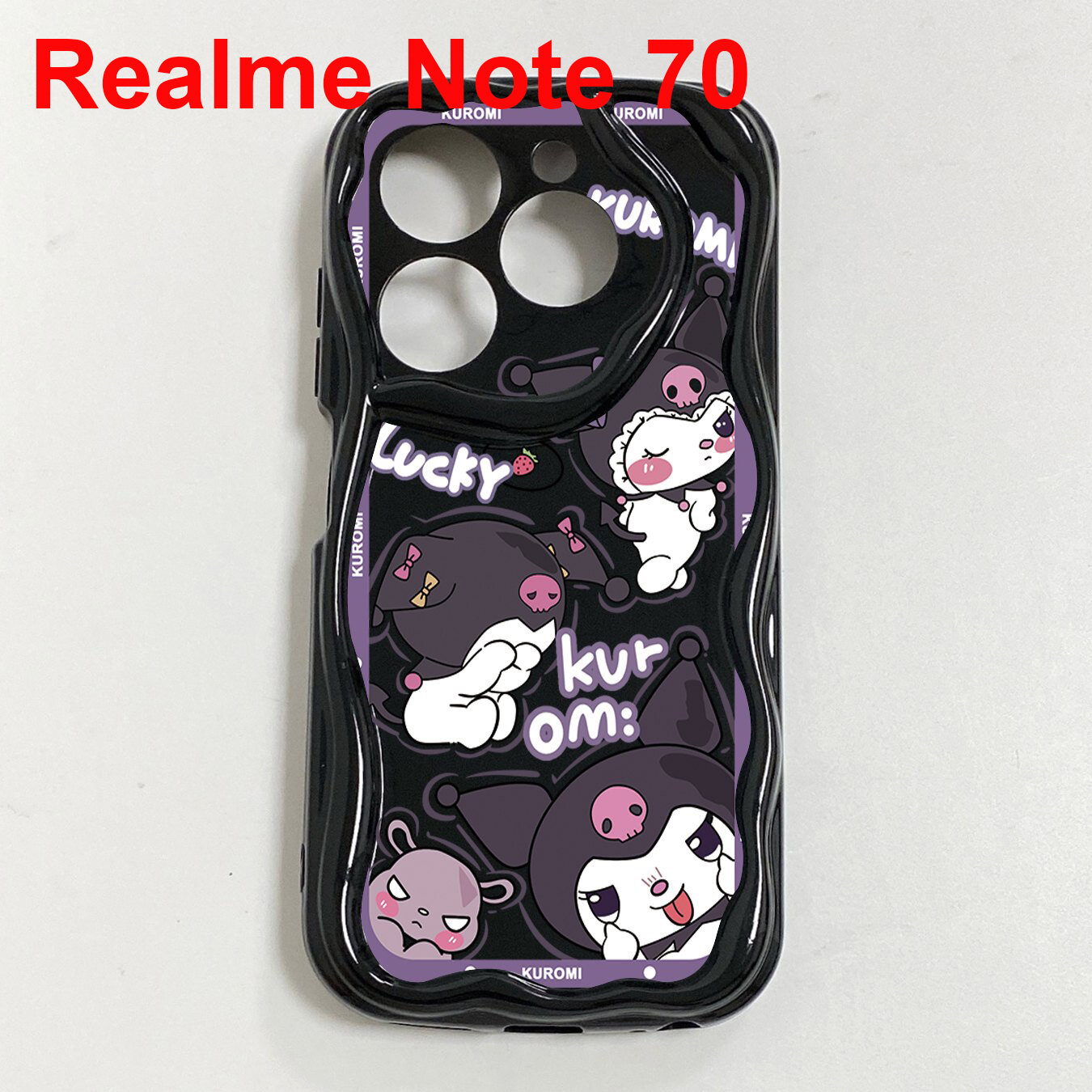 Чехол для Realme Note 70 неправильной формы с принтом Куроми и Мелоди. Мягкий чехол для телефона.