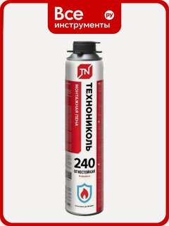 Изображение товара Монтажная пена Технониколь 240 PROFESSIONAL огнестойкая 1000 мл TN528380