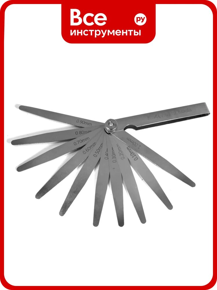 Набор щупов Beltools ri.229.15, для измерения зазоров, сталь, 10 шт