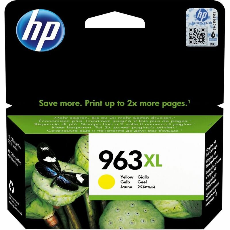 Картридж 963XL для HP OfficeJet 9010, 9023, 9020, 9013 3JA29AE желтый