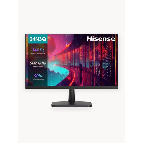 фото Монитор hisense 24" 24n3q, 1920x1080, ips, 144 гц, hdmi+d-sub, черный