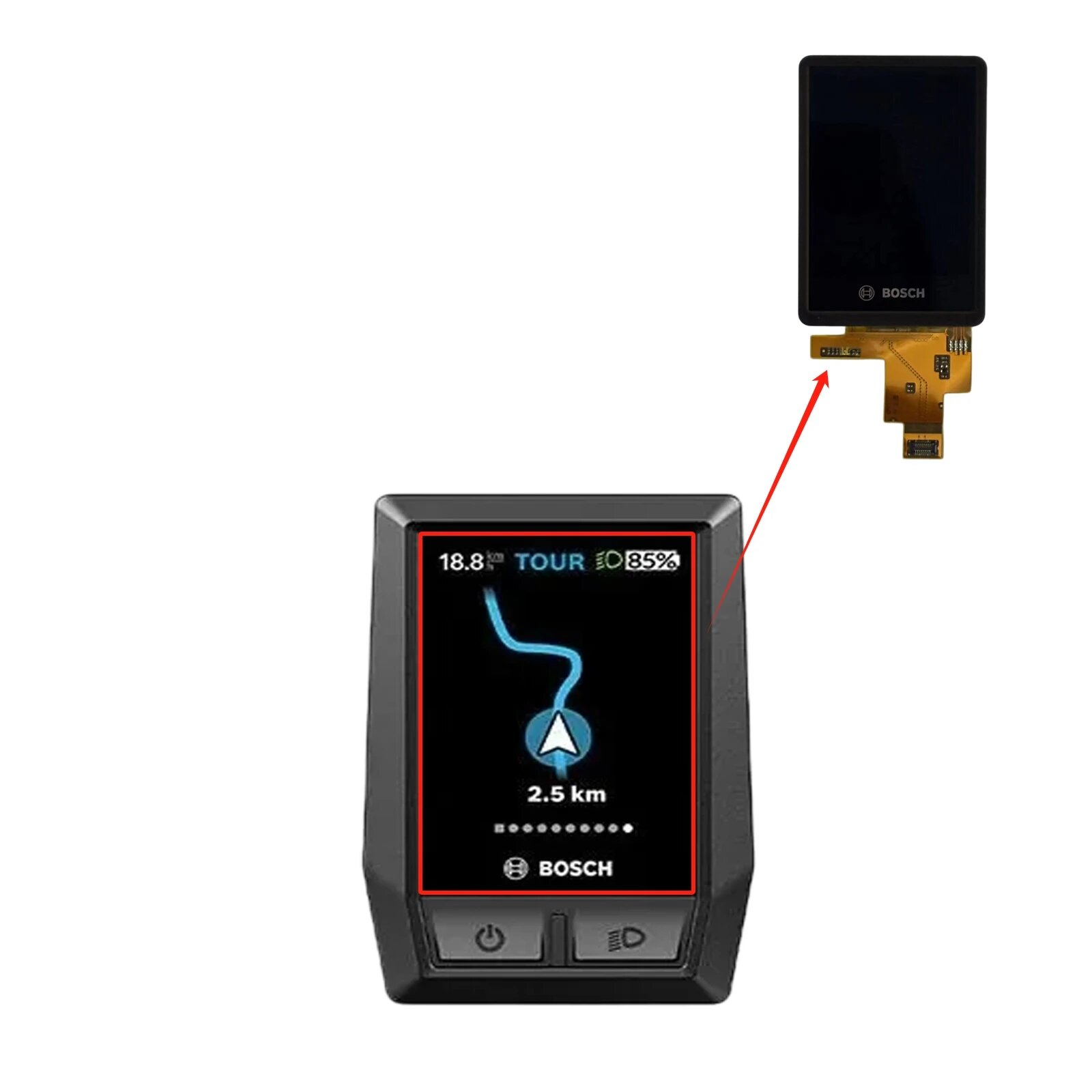 Новый ЖК-экран 1.9 дюйма для Bosch Kiox BUI330