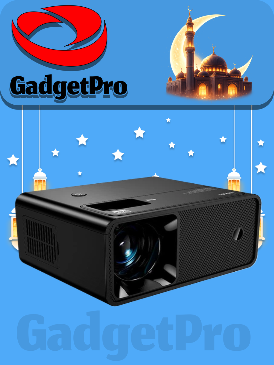 Беспроводной проектор Hoco DT6 Wireless Projector: компактный, портативный, LED, Wi-Fi, для дома и офиса.