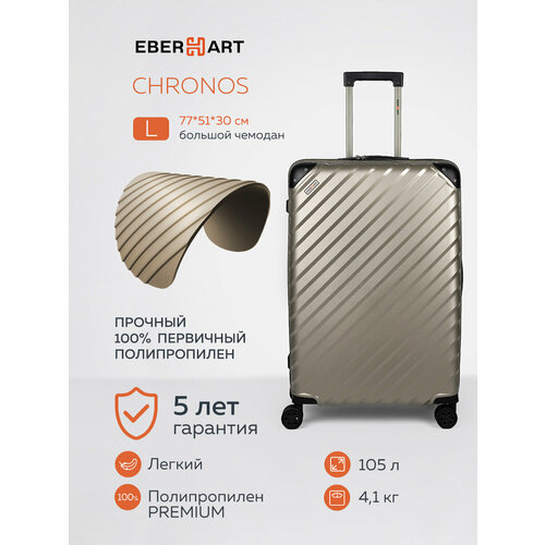Чемодан Eberhart 75 л размер M синий 34970₽