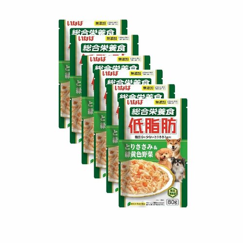 фото Влажный корм для собак inaba teishibo куриное филе с овощами в желе 80г*6шт