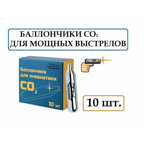 Баллончики CO2 - 12 гр. для пневматического оружия (10 шт.)