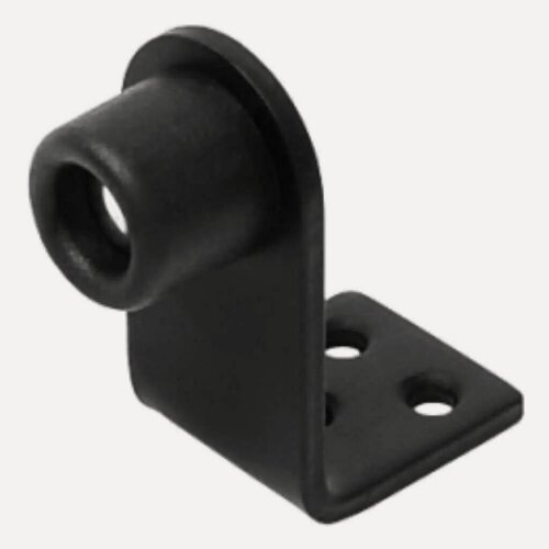 Изображение товара Упор дверной Домарт напольный 8 см черный для защиты стен и мебели от ударов дверного полотна, надежная фурнитура