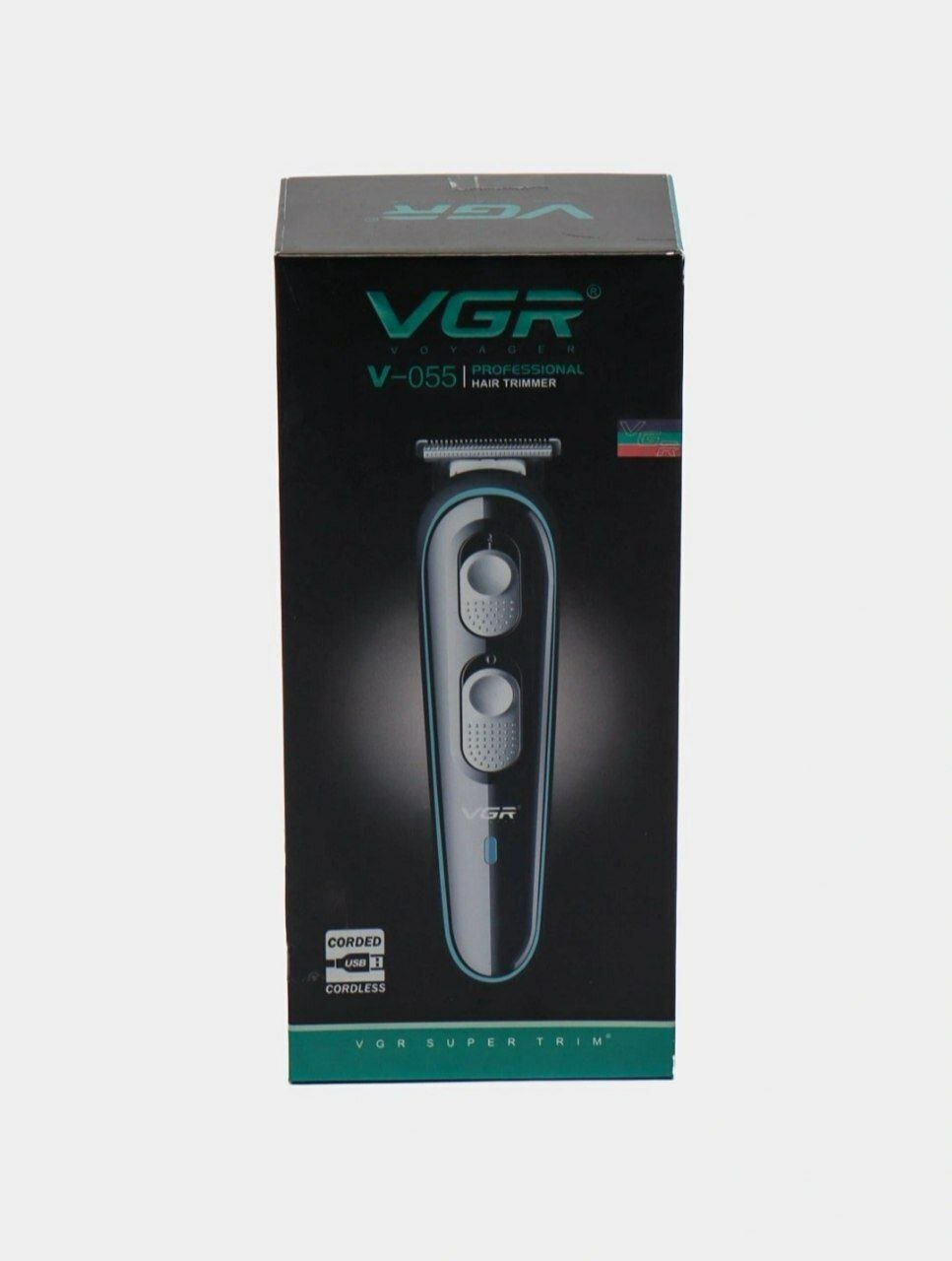 VGR V-055 машинка для стрижки волос и бороды, беспроводной триммер, профессиональный hair clipper, для мужчин