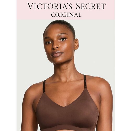 фото Бюстгальтер victoria's secret lightly lined wireless comfort bra, 1 шт., размер xl (85de, 90cd), коричневый