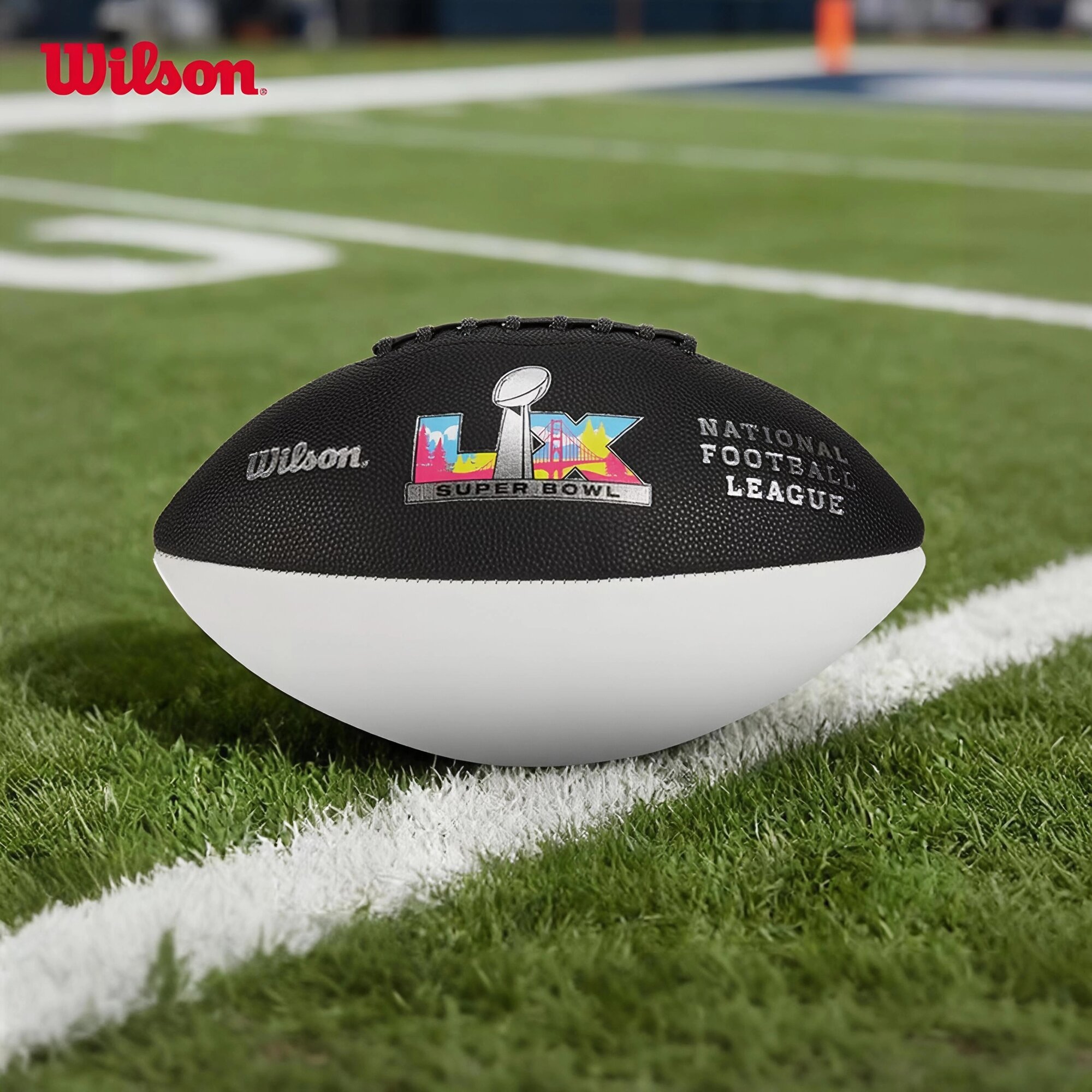 Американский футбол Wilson Super Bowl LX Official Autograph мяч для автографов NFL