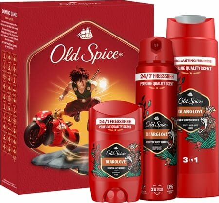 Набор уходовой косметики Old Spice Bearglove Anime, подарочный