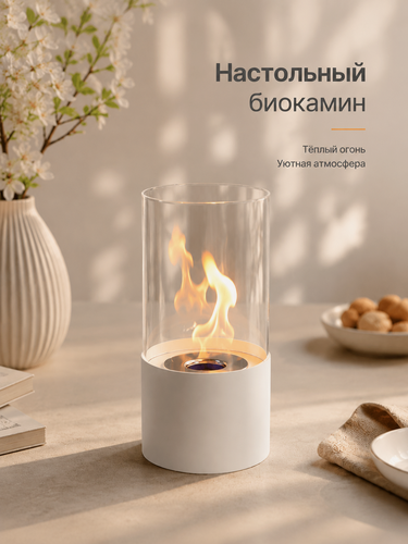Изображение товара Биокамин. Бренд JHY DESIGN. Настольный мини-камин. Настольная установка. Живой огонь.