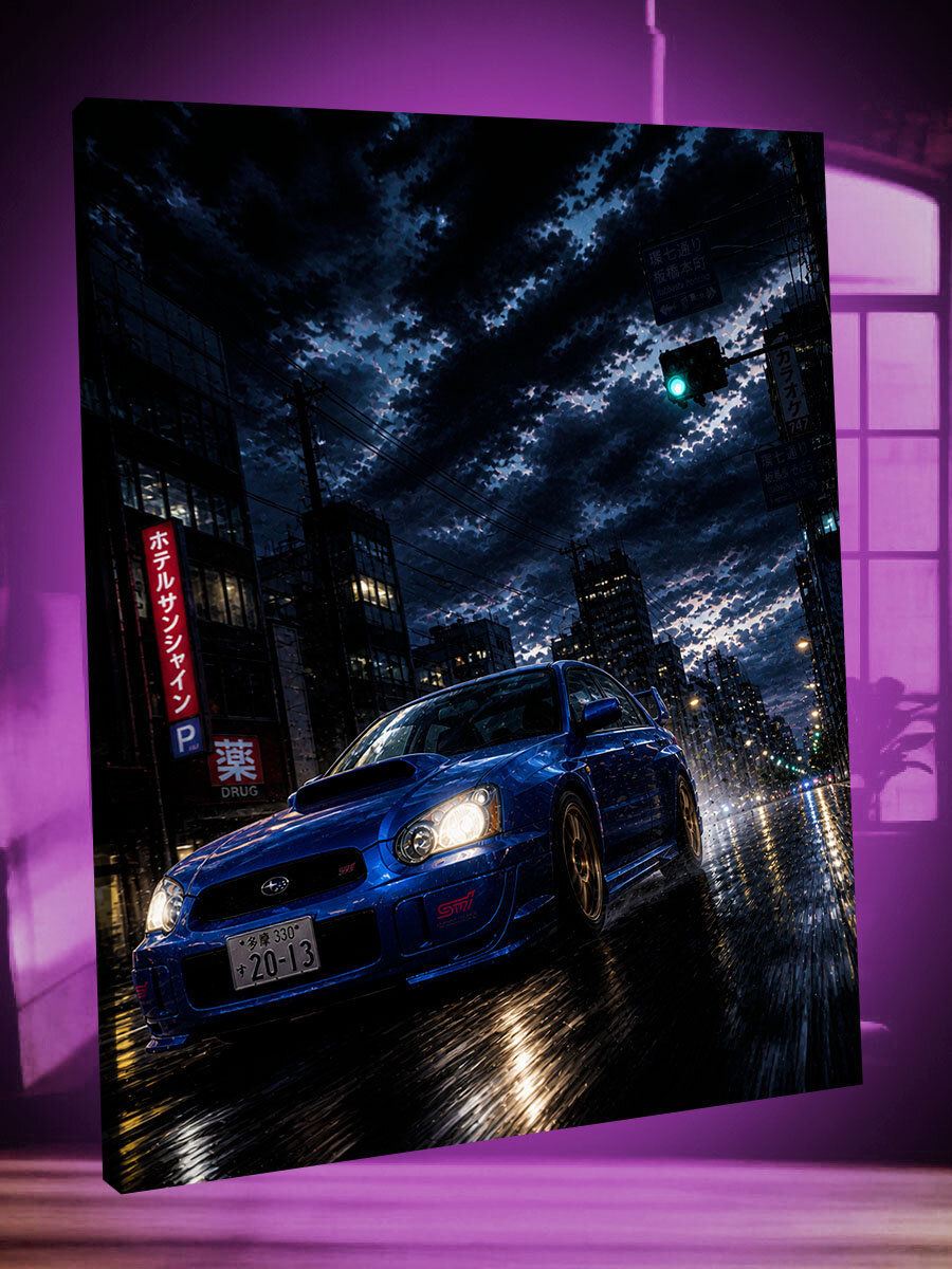 Интерьерная картина Subaru Impreza WRX STI Hawkeye
