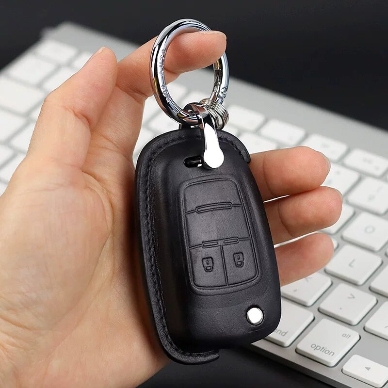Кожаный чехол для ключей автомобиля из натуральной кожи для моделей Buick Excelle, LaCrosse, Regal, Verano, Cruze -