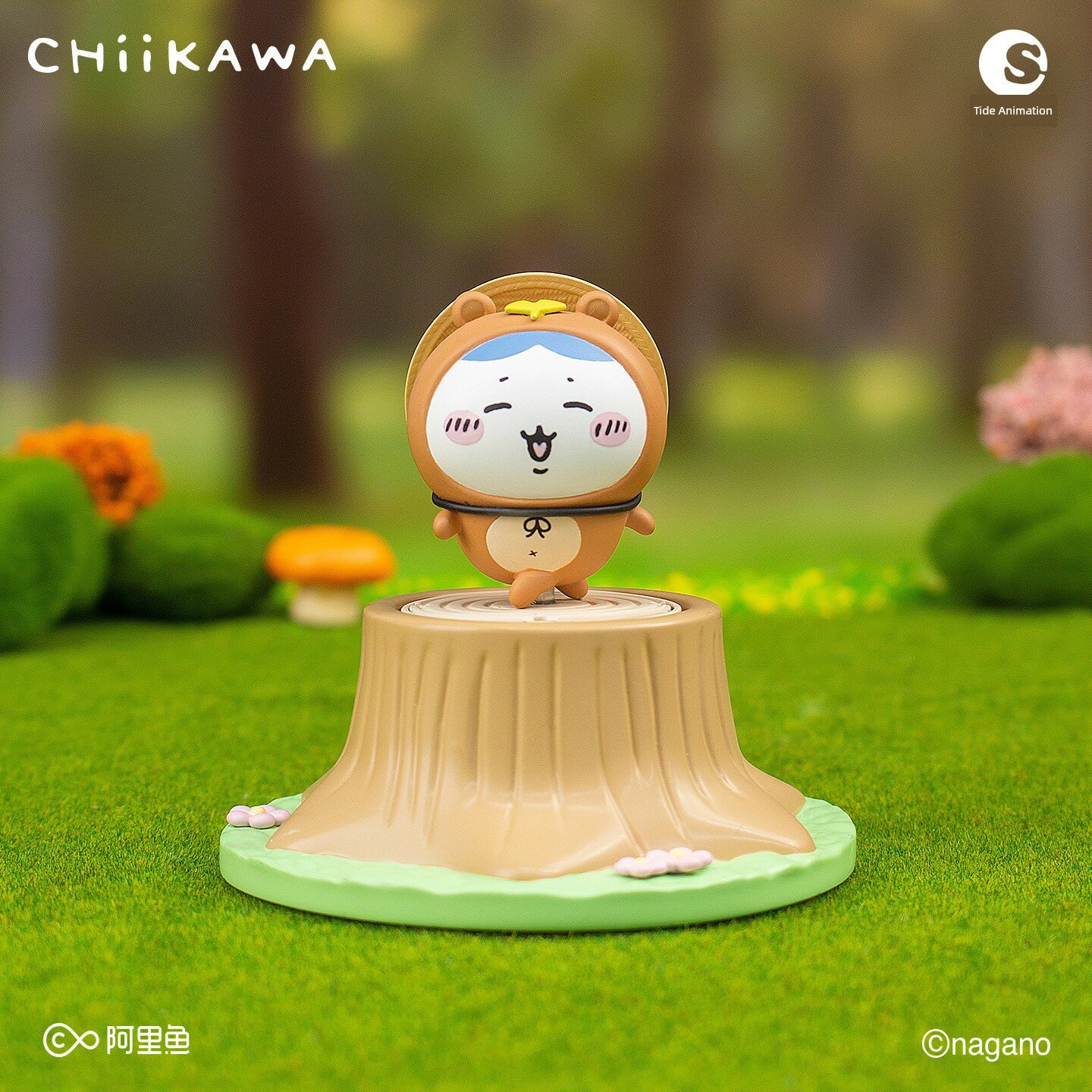 Официальный Chiikawa Сюрприз-бокс с Наклейками Лесной Тематики с Персонажем Хачи - Лицензированный Коллекционный Товар