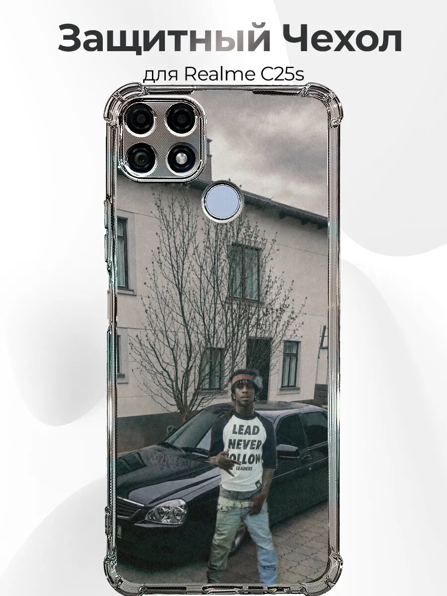 Чехол с принтом Realme C25s Чёрная Приора 2170