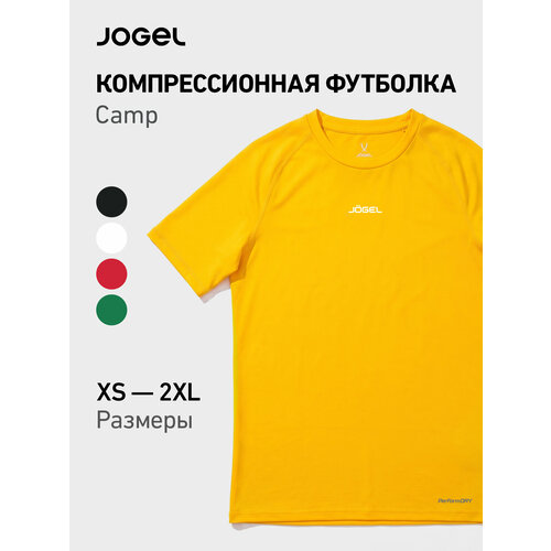 фото Футболка спортивная jogel, 1 шт., размер s, желтый