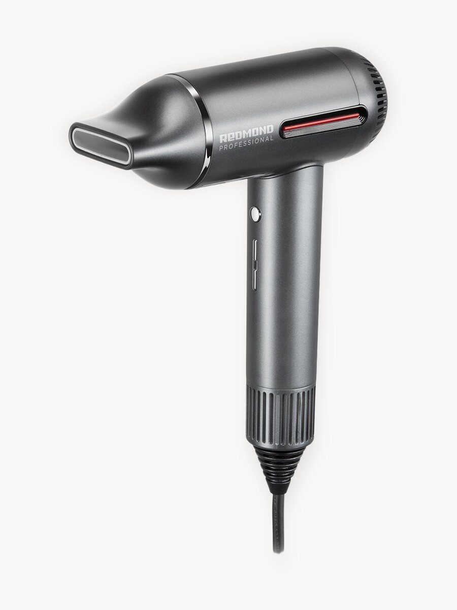 Фен для волос REDMOND HD1700, ионизация и интеллектуальный обдув, концентратор на магните, BLDC-мотор, самоочистка