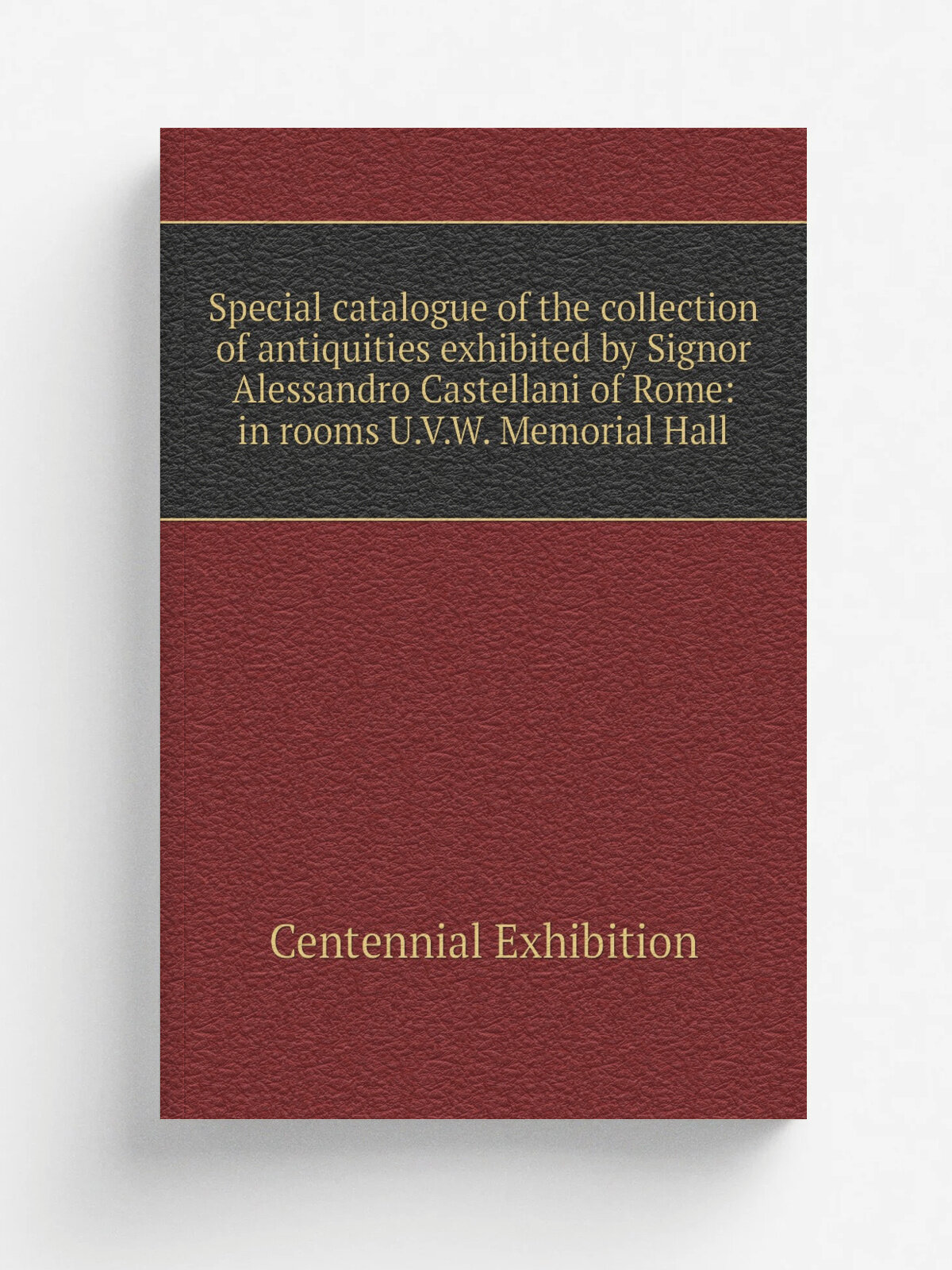 Special catalogue of the collection of antiquities exhibited by Signor Alessandro Castellani of Rome: in rooms U.V.W. Memorial Hall | Centennial Exhi…