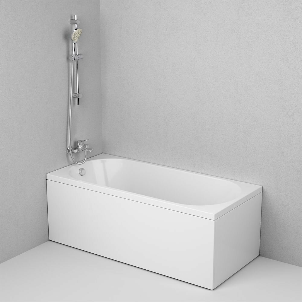 фото Экран под ванну AM.PM X-Joy W94A-150-070W-P1 белый, 150 см, декоративная фронтальная панель для ванны,