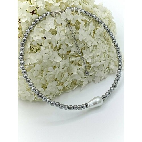 Чокер MARI JOO, длина 38 см, серебристый