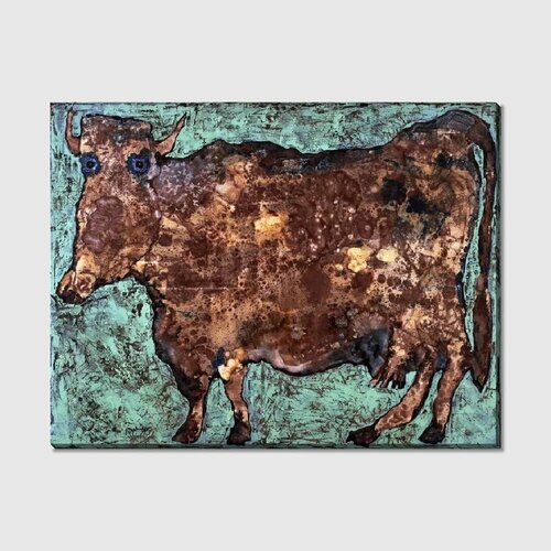 Картина на холсте Корова с тонким носом The Cow with the Su 2950₽