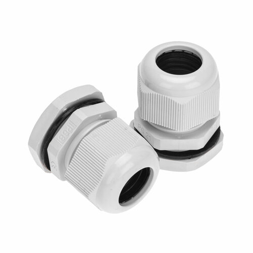 фото Кабельный ввод rexant pg-21, нейлон, ip68, для кабеля 13-18 мм, 2 шт.