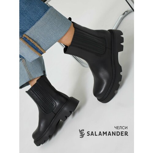 фото Ботинки челси salamander, размер 36, черный