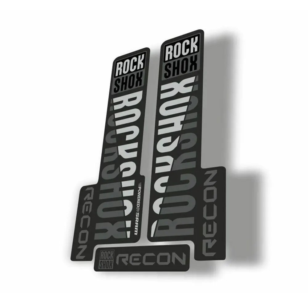 Для Rock Shox RECON 2018, комплект наклеек для горного велосипеда, клейкая наклейка, серый