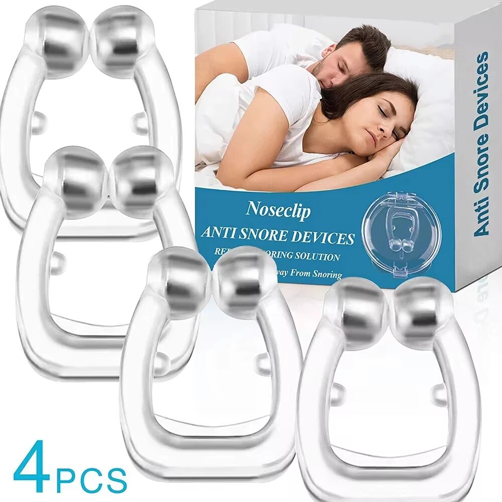 Силиконовый магнитный зажим против храпа Ronco 4pcs
