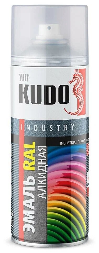 Аэрозольная алкидная краска RAL Kudo KU-03020, 520 мл, красная насыщенная
