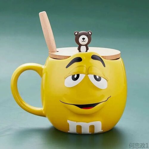 Кружка M Ms Желтая керамика мытье в посудомойке 600 мл 3000₽