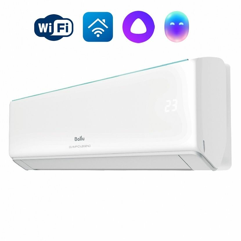 Кондиционер Ballu BSW-18HN1_23Y OLYMPIO LEGEND Сплит система BALLU (55 кв. м) 5 лет гарантии Smart Wi-Fi