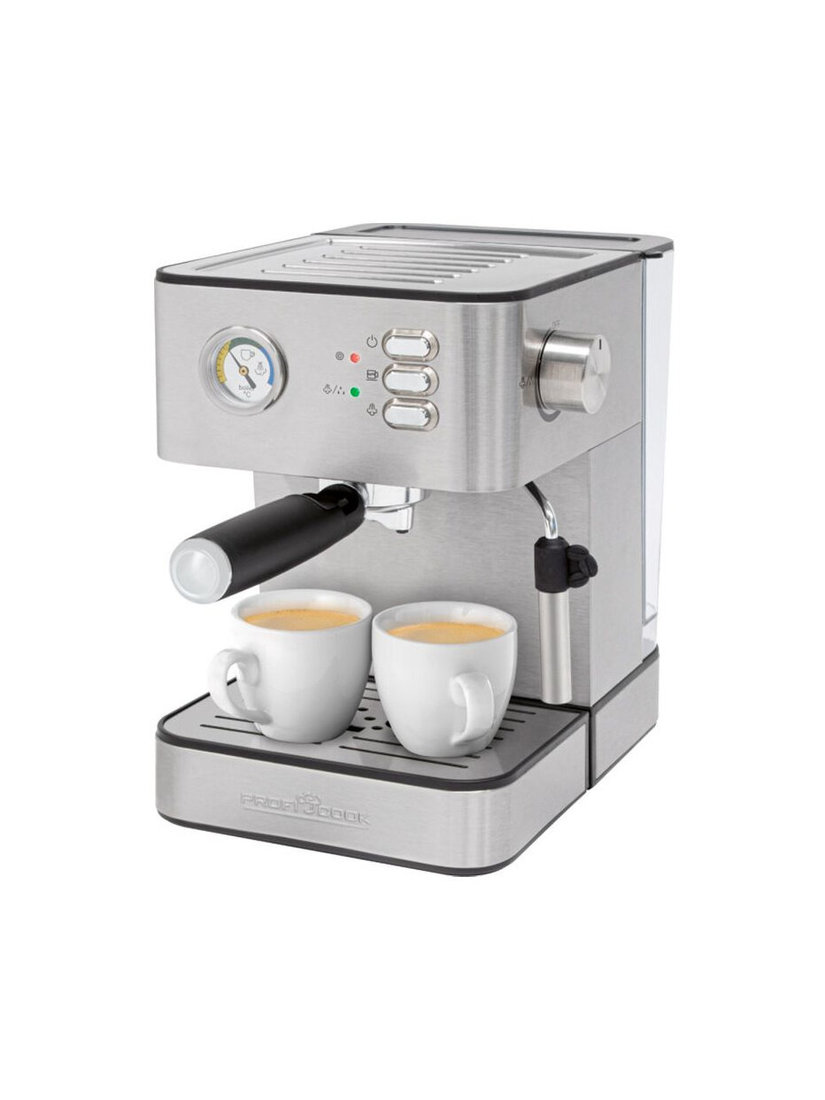 Кофеварка рожковая Profi Cook PC-ES 1209 серебристый