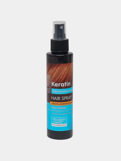 Спрей для волос, восстанавливающий, Keratin Hair, Dr.Sante, 150 мл