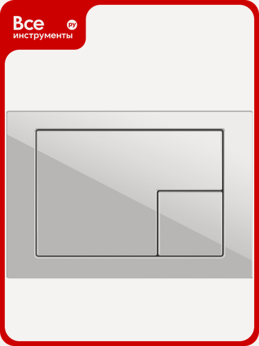 Изображение товара Кнопка Cersanit CORNER для LINK PRO/VECTOR/LINK/HI-TEC пластик, белый 64077, пластиковый