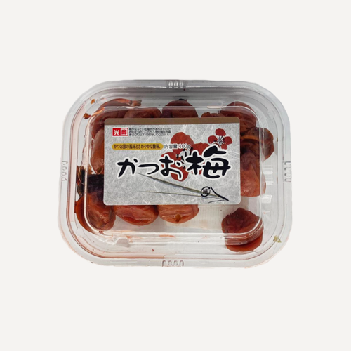 Изображение товара Маринованная слива умэ KOUSYO со вкусом хлопьев тунца кацуо 100 г, Япония