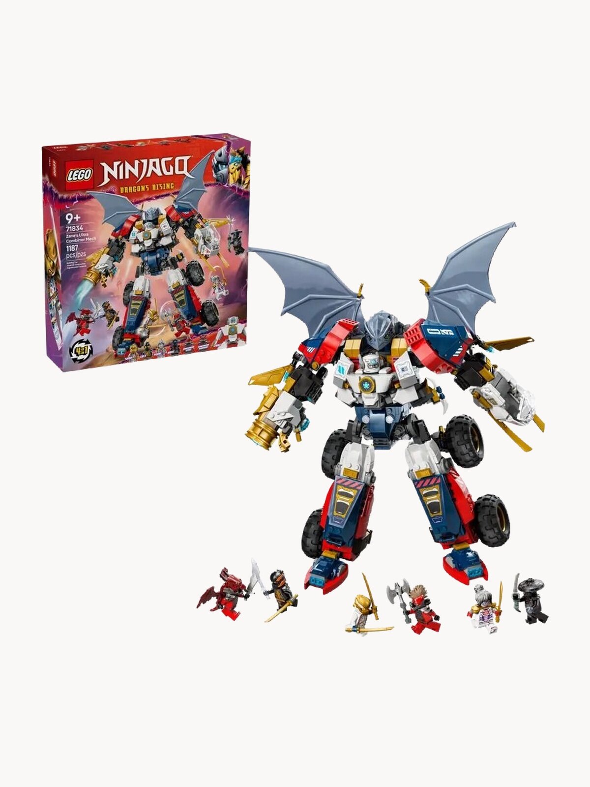 Конструктор LEGO Ninjago 71834 Ультракомбо-робот Зейна, 1187 дет.