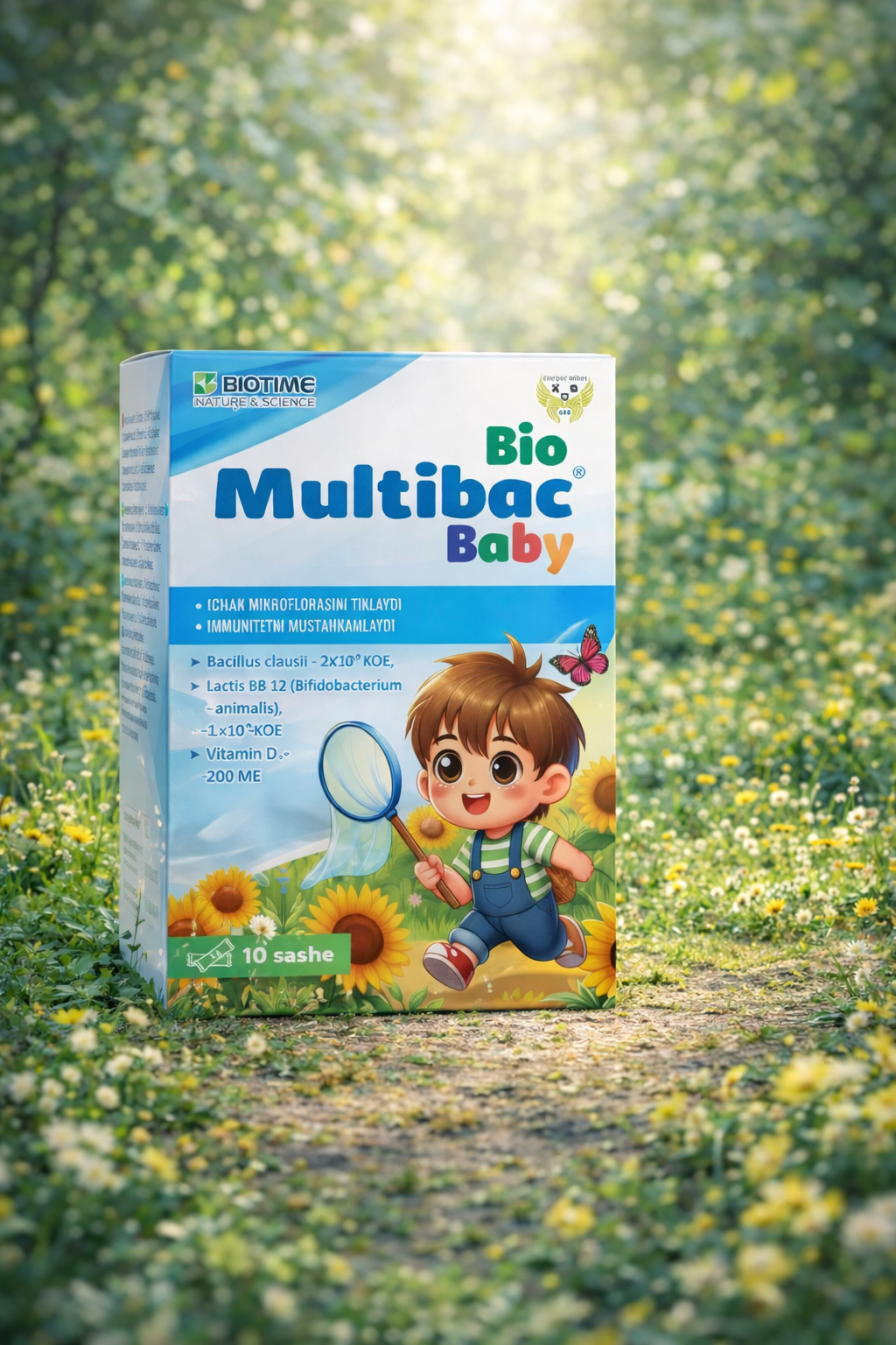 Multibac Baby — детский пробиотик с витамином D3, саше 1 г, 10 штук